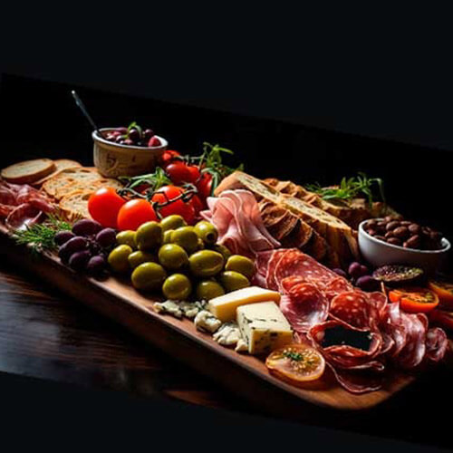Tabla de picoteo salado